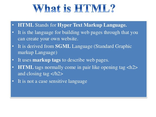 Basics of HTML 5 for Beginners