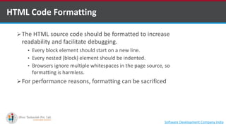 Basics of html for web development by software outsourcing company ...