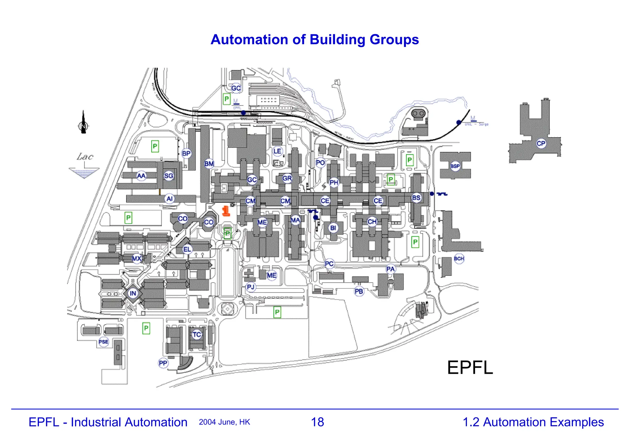 18
2004 June, HK 1.2 Automation Examples
EPFL - Industrial Automation
Automation of Building Groups
EPFL
 