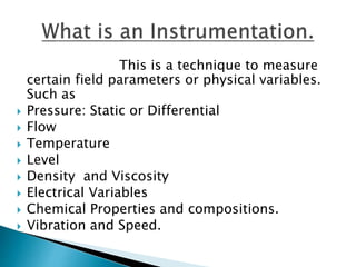 Basics of Instrumentation & Control.pptx