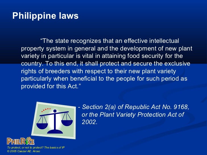Basics of Intellectual Property (IP) by Caezar AE Arceo