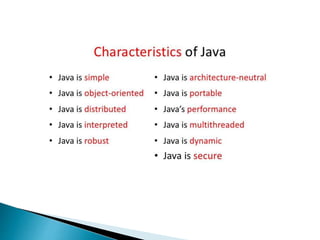 Basics of java | PPT