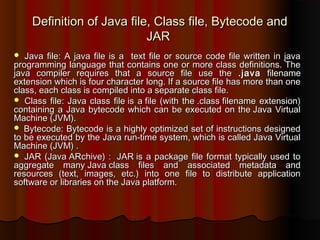 Basics of java programming language | PPT