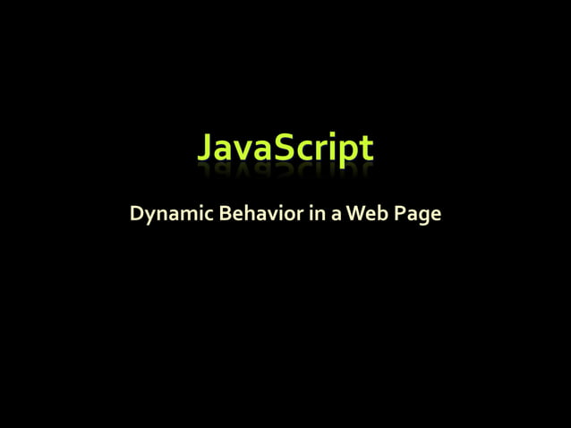 Basics of Java Script (JS) | PPTX | Web Development | Internet