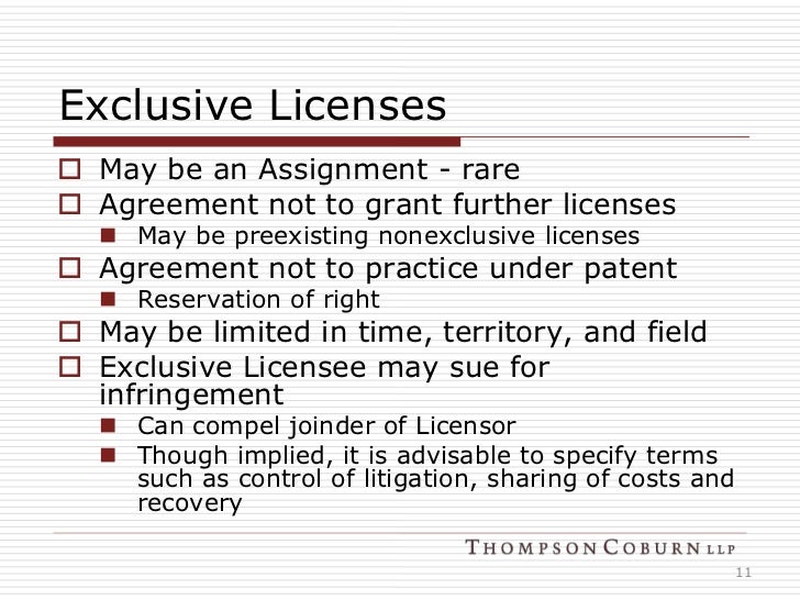 licensing agreement sample