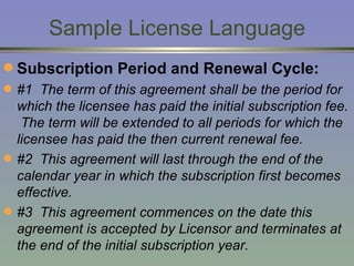 Basics of licensings electronic resources 2 | PPT