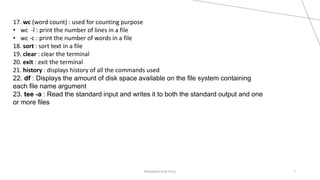 Linux Word Count BASICS OF LINUX OPERATING SYSTEM.pptx