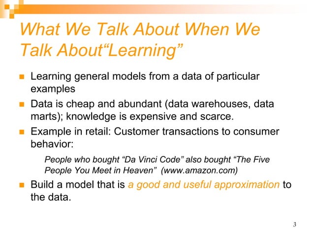 Basics of machine learning | PPT