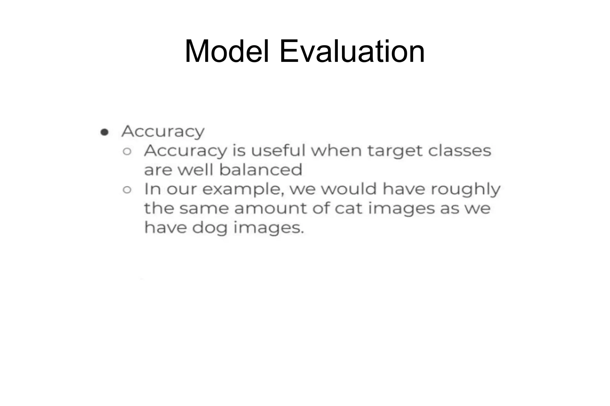 Model Evaluation