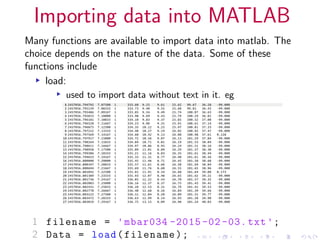 Basics of programming in matlab for beginners | PPT