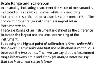 Basics of measurement systems an measure | PPTX