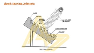 Liquid Flat Plate Collectors:
 