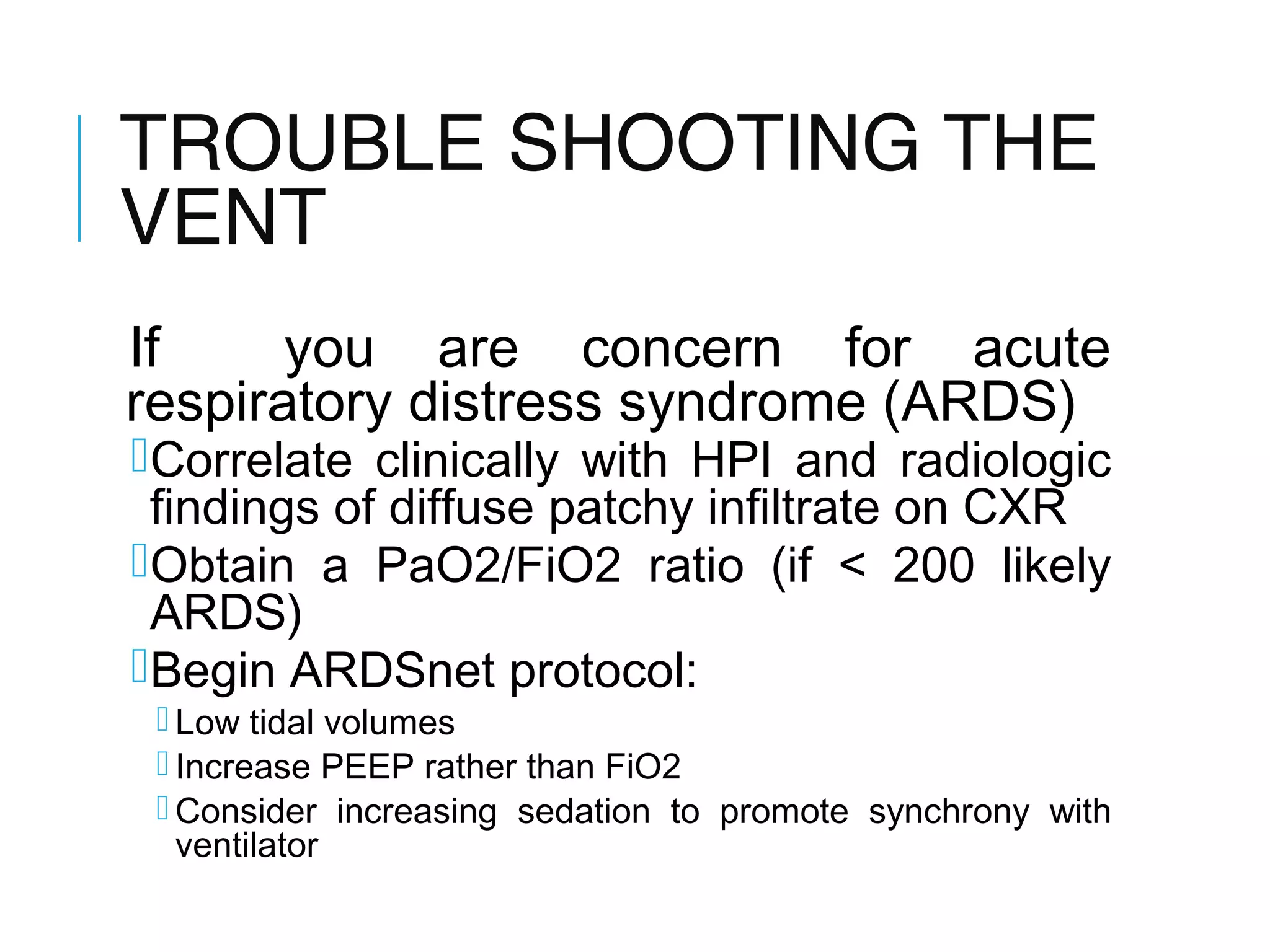 Basics of Mechanical Ventilation | PPT