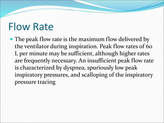 What Is Inspiration Rates basicsofmechvent | PPT