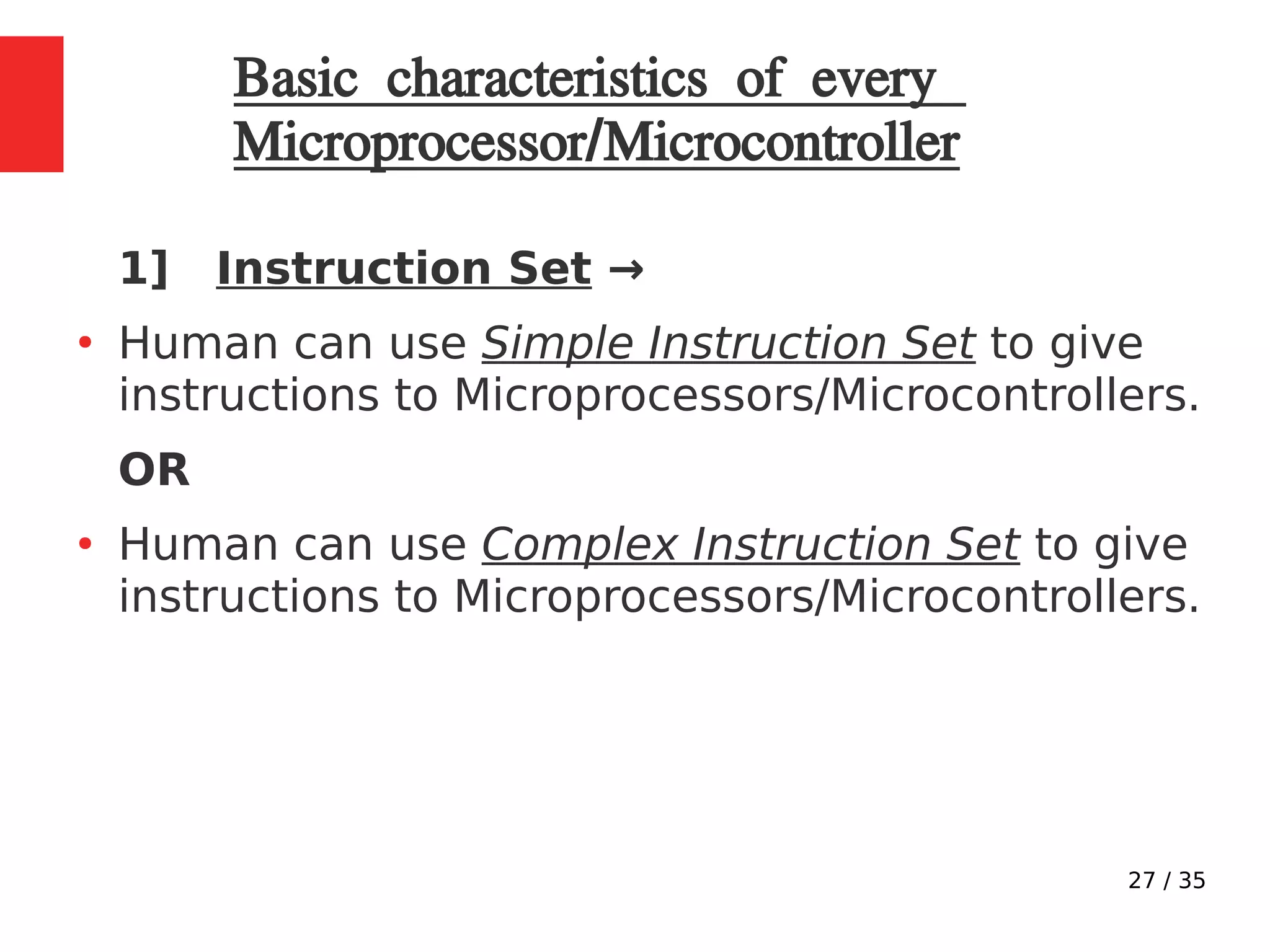 Basics of microcontroller | PPT