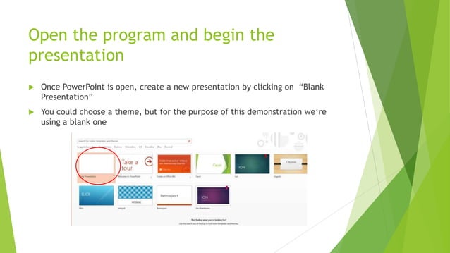 illustrate presentation basics in ms powerpoint