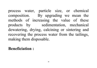 Basics of mineral processing | PDF