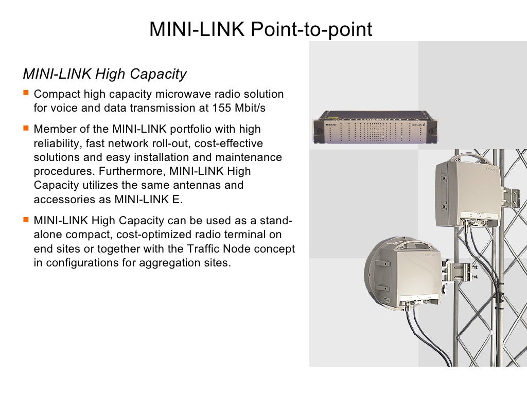 Basics Of Minilink Microwave Networks