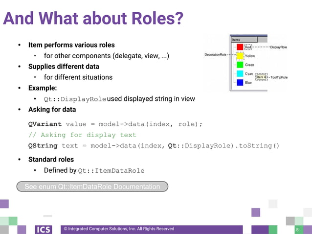 Basics of Model/View Qt programming | PPT