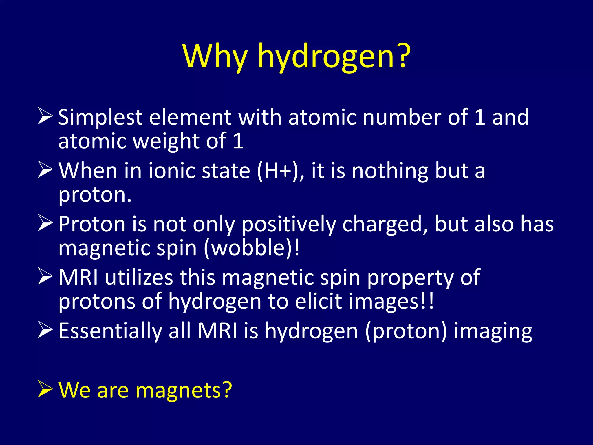 Basics of mri physics Dr. Muhammad Bin Zulfiqar | PPTX