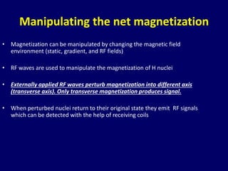 Basics of mri physics Dr. Muhammad Bin Zulfiqar | PPTX