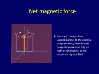 Basics of mri physics Dr. Muhammad Bin Zulfiqar | PPTX