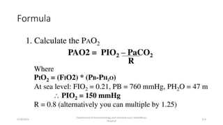 Formula
5/28/2021
Department of Anesthesiology and intensive care, Dadeldhura
Hospital
114
 