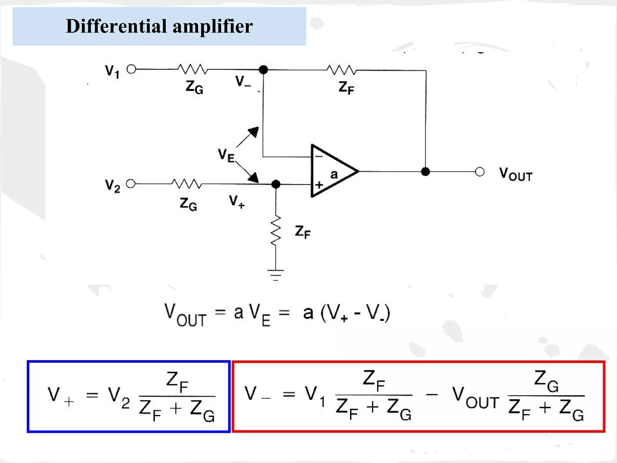 Differential amplifier
 