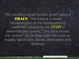 OTDR OPERATION BASICS | PPT