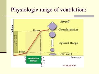 Physiologic range of ventilation:
 