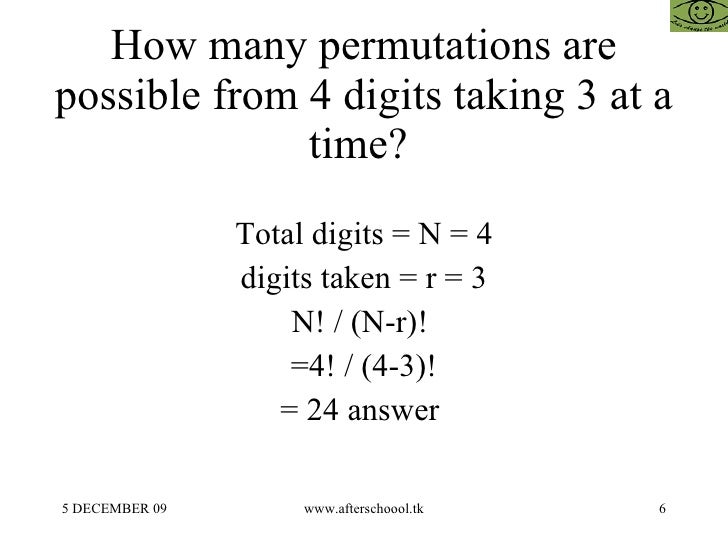 Basics Of Permutation And Combination