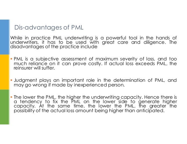 PML Estimation &amp; Its Application in Insurance