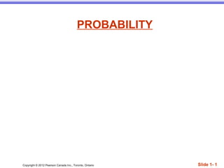 Basics of probability | PPT