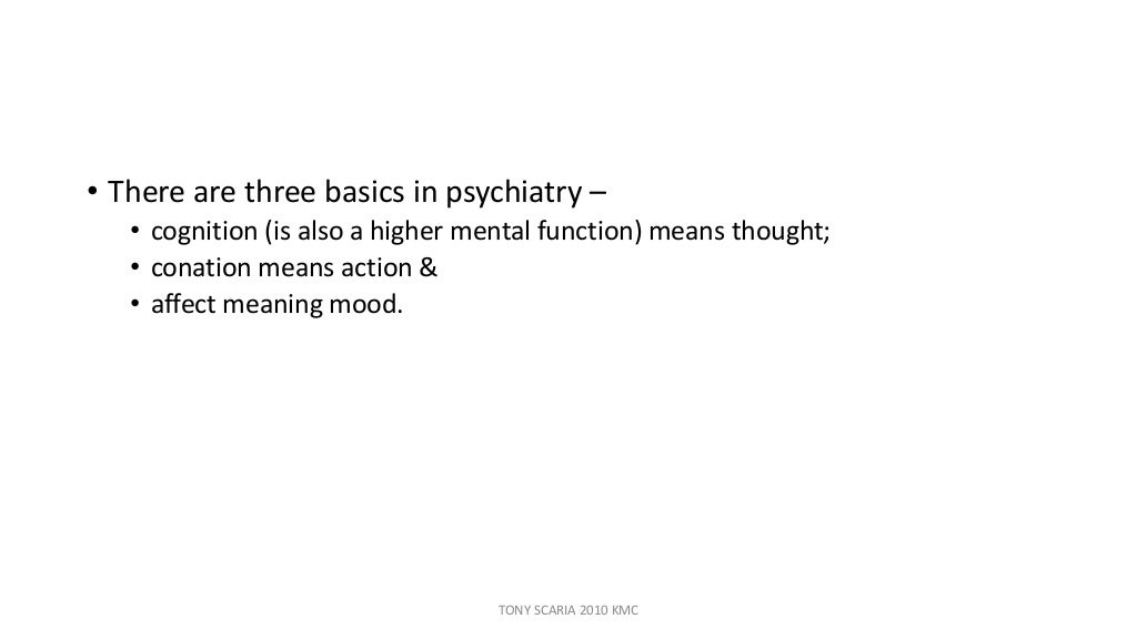 Basics of psychiatry notes