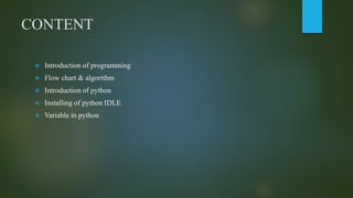 Basics of python | PPT
