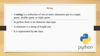 BASICS OF PYTHON usefull for the student who would like to learn on ...