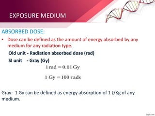 Radiation Medium Basics of Radiation | PPTX
