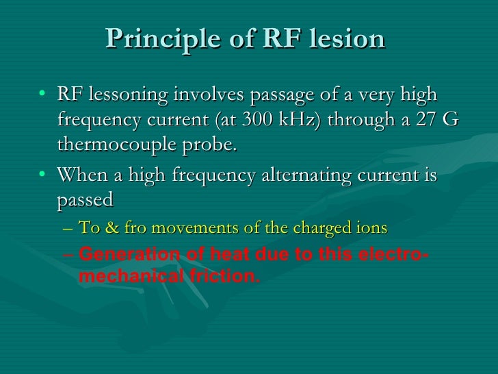 Basics of radio frequency techniques in pain management jadon.a