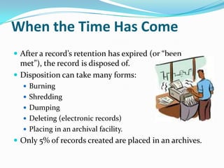 Basics of records management | PPTX