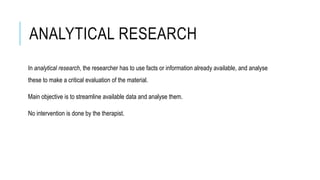 Basics of research | PPTX