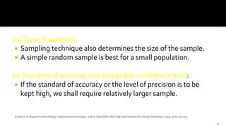 Basics of sampling | PPTX