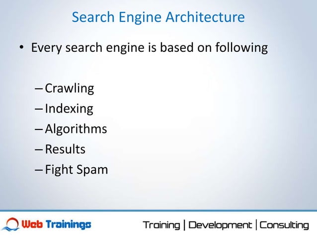 Basics of Search Engines and Algorithms