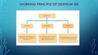 WORKING PRINCIPLE OF SELENIUM IDE
 