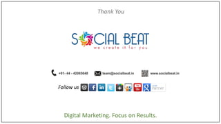 Digital Marketing. Focus on Results.
Thank You
Follow us
 
