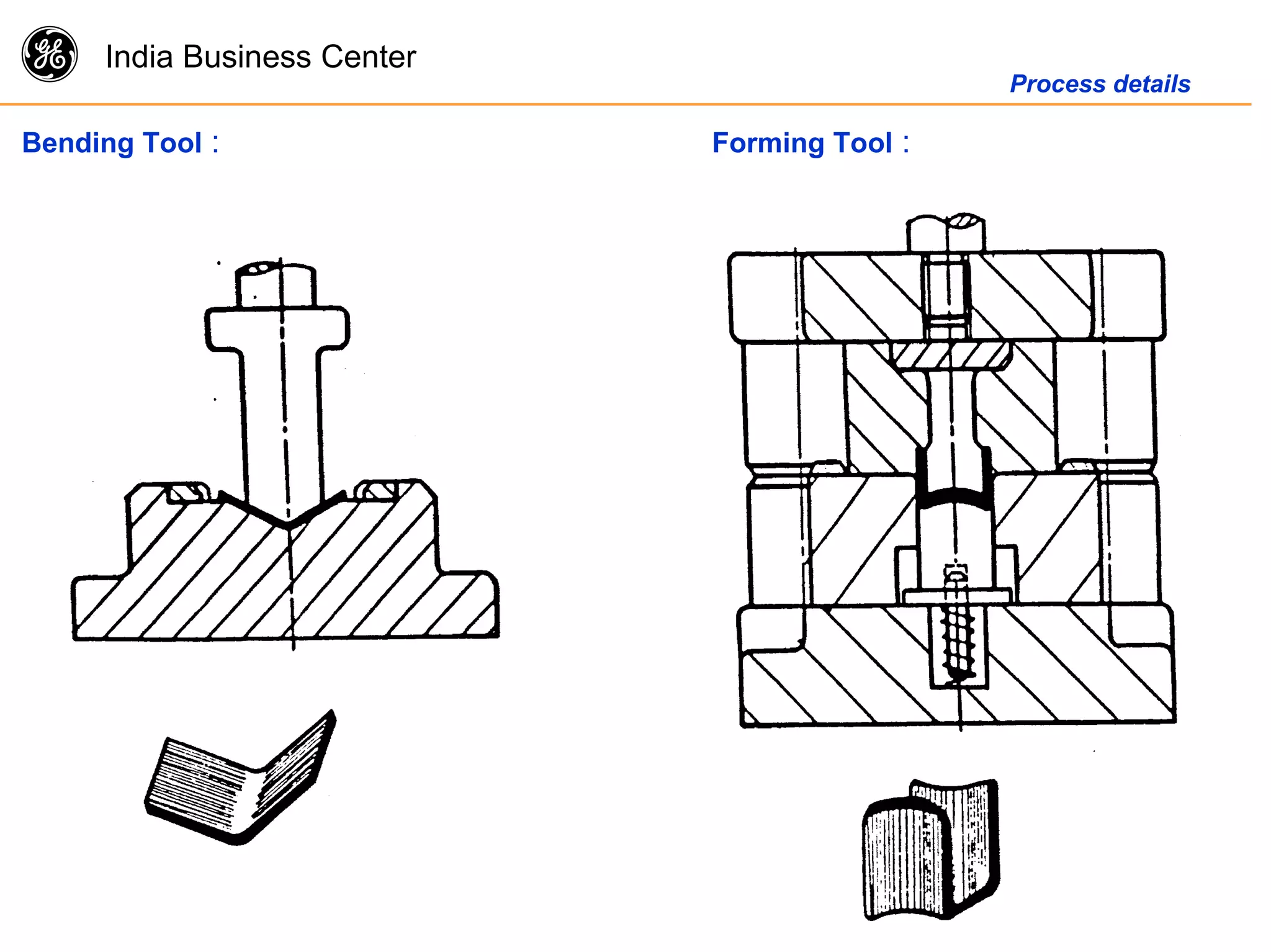 g India Business Center
Process details
Bending Tool : Forming Tool :
 