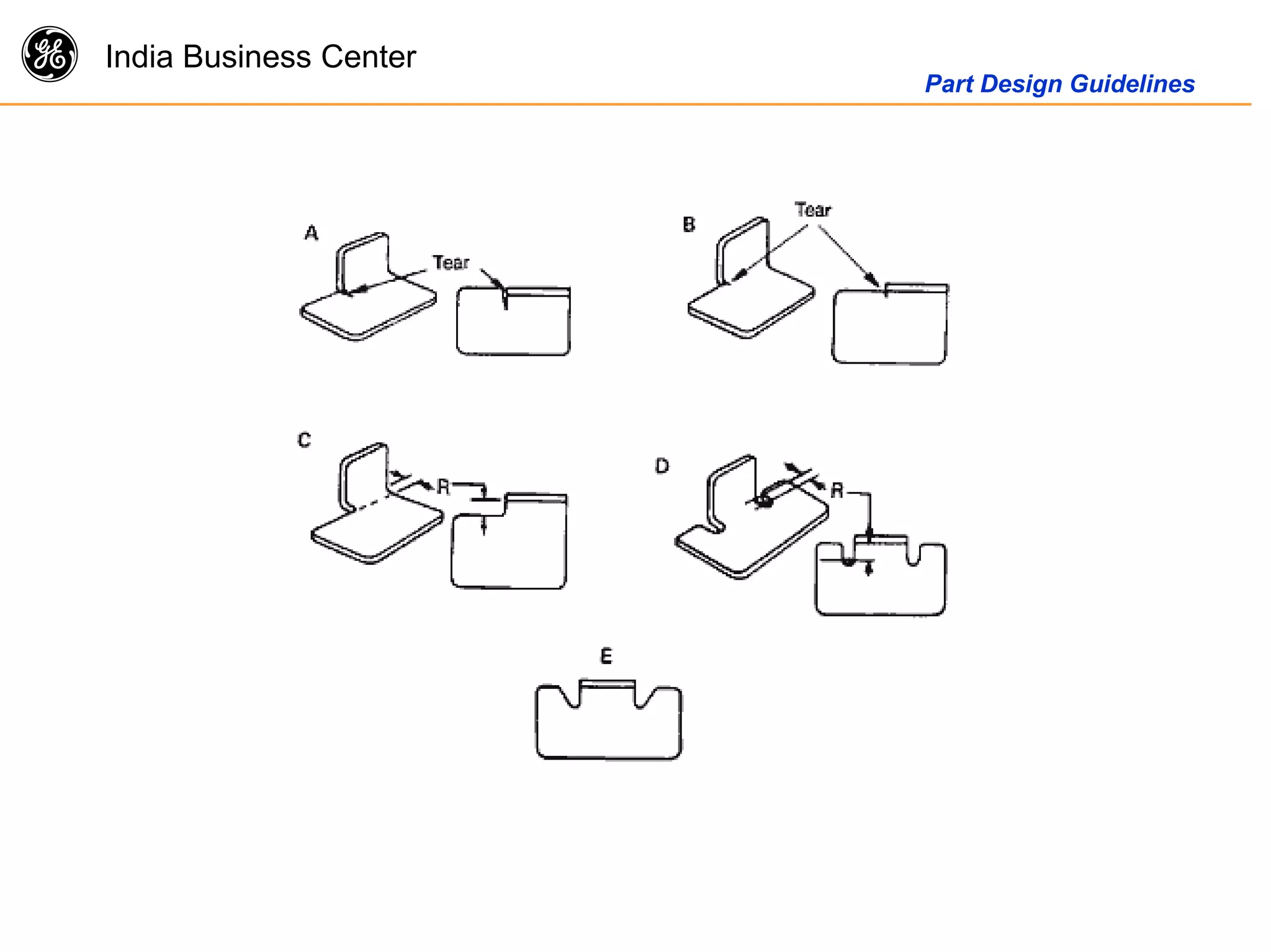 g India Business Center
Part Design Guidelines
 