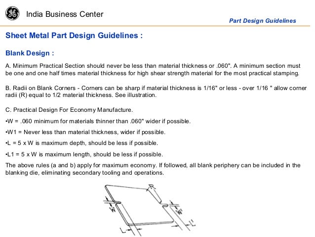 basics of sheetmetal operations sheet metal design guidelines