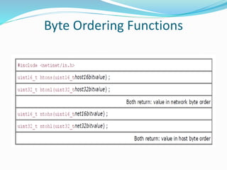 Byte Ordering Functions
 