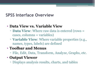 "Basics of SPSS: A Comprehensive Beginner’s Guide to Understanding Data ...